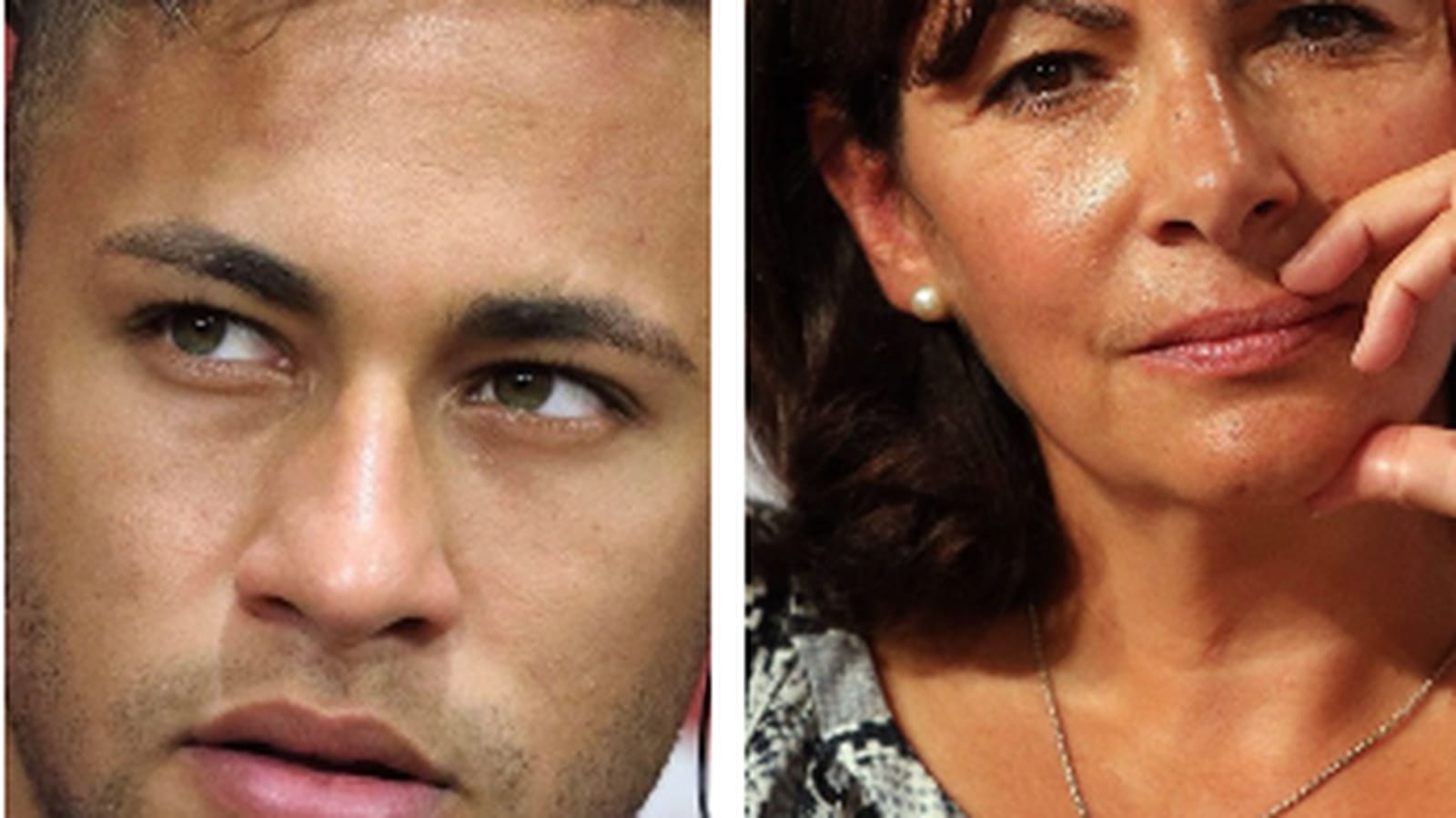 Neymar et Anne Hidalgo