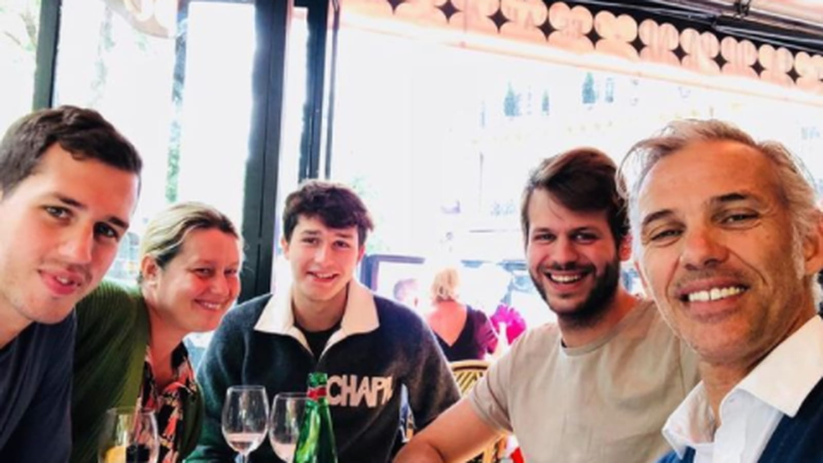 Luana et Paul Belmondo avec leurs trois fils Victor, Giacomo et Alessandro
