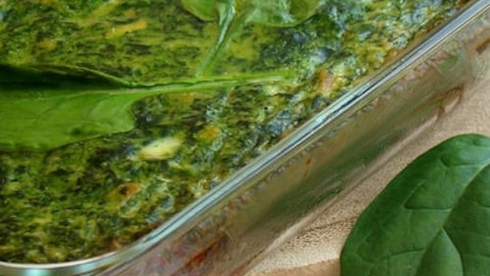 Flan aux épinards et au poulet rôti