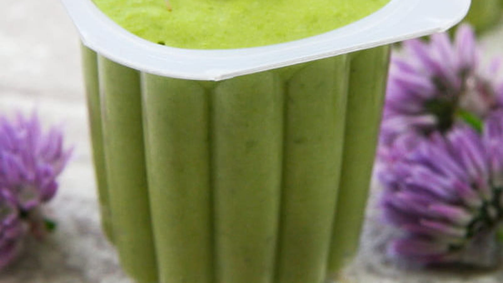 Panna cotta aux petits pois et wasabi