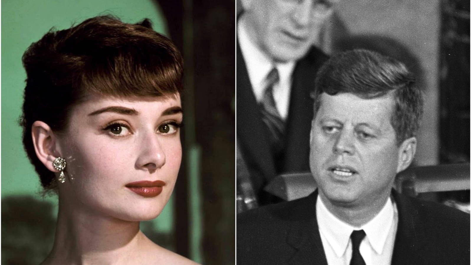 Audrey Hepburn et JFK
