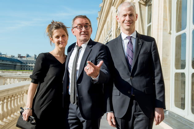 Christophe Dechavanne, soutenu par Elena Fois et Franck Riester