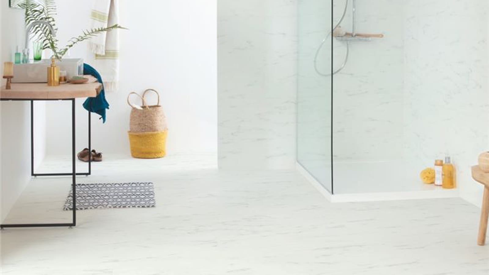Impression marbre blanc