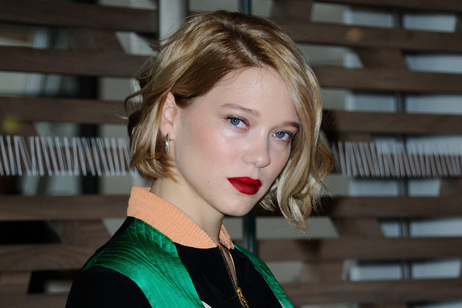 La bouche rouge sang de L&eacute;a Seydoux