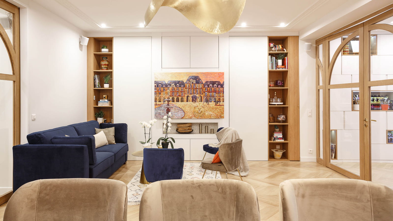Salon avec rangements 