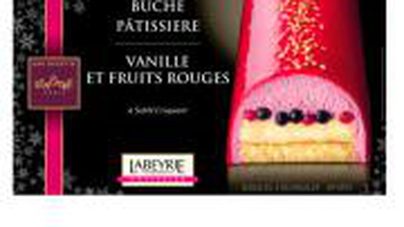 Bûche Vanille Fruits rouges Lenôtre Labeyrie