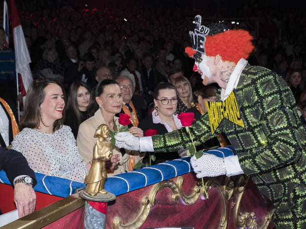 Stéphanie de Monaco et ses filles au Festival du Cirque de Monte-Carlo