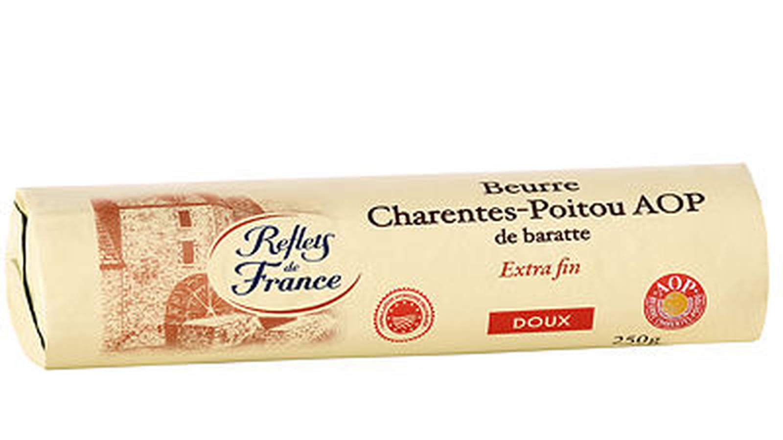 Beurre Charentes-Poitou AOP de baratte de Reflets de France 