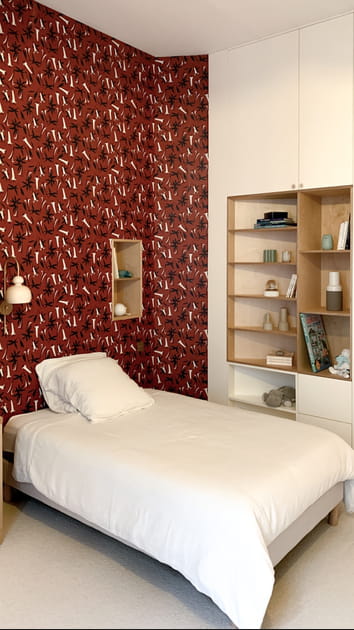 Apr&egrave;s&nbsp;: une jolie t&ecirc;te de lit color&eacute;e c&ocirc;t&eacute; chambre &agrave; coucher