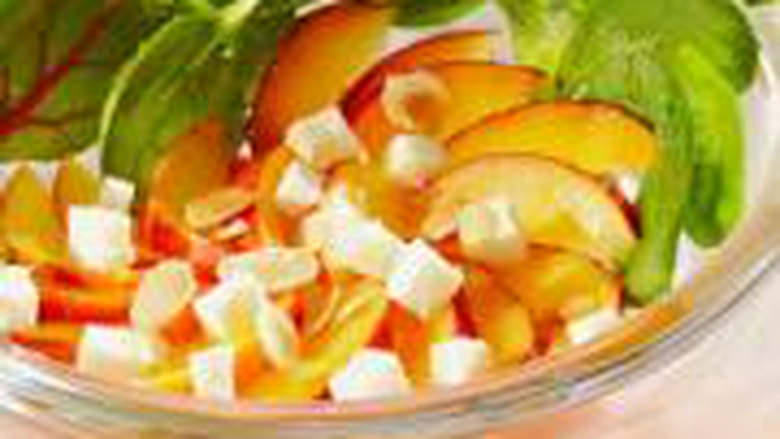Salade de nectarines au fromage de brebis