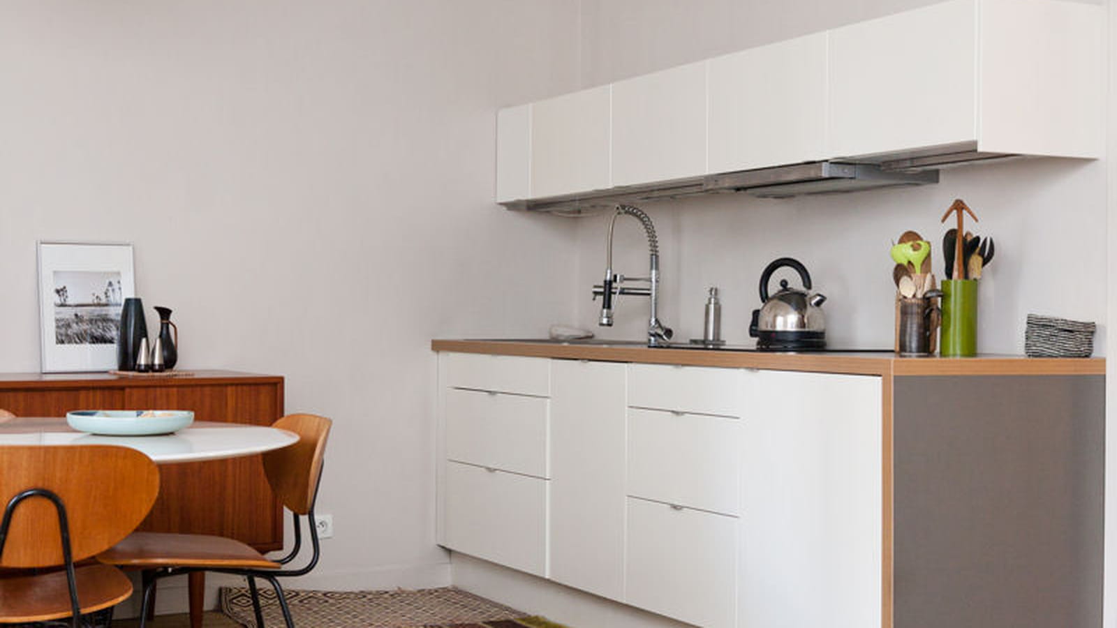Cuisine IKEA monobloc blanc