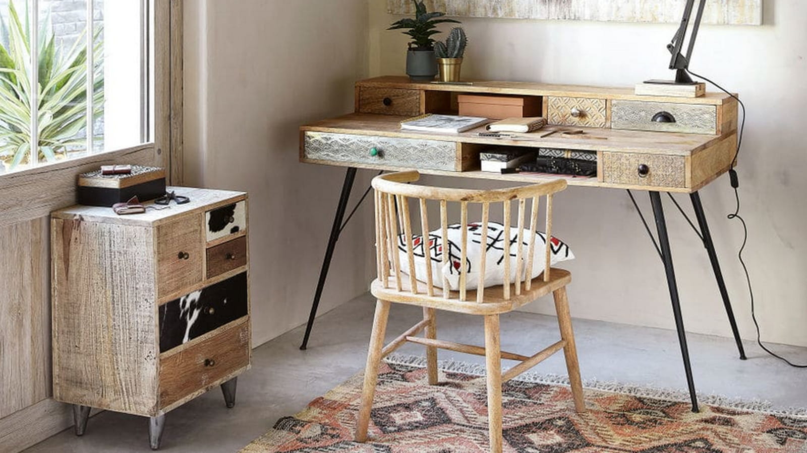 Tapis kilim esprit bohème