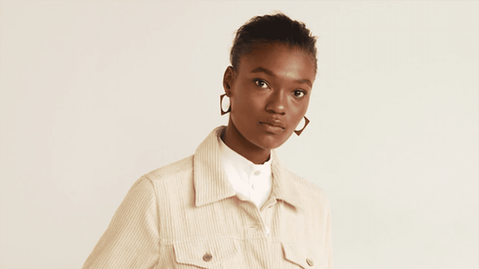 Blouson beige court