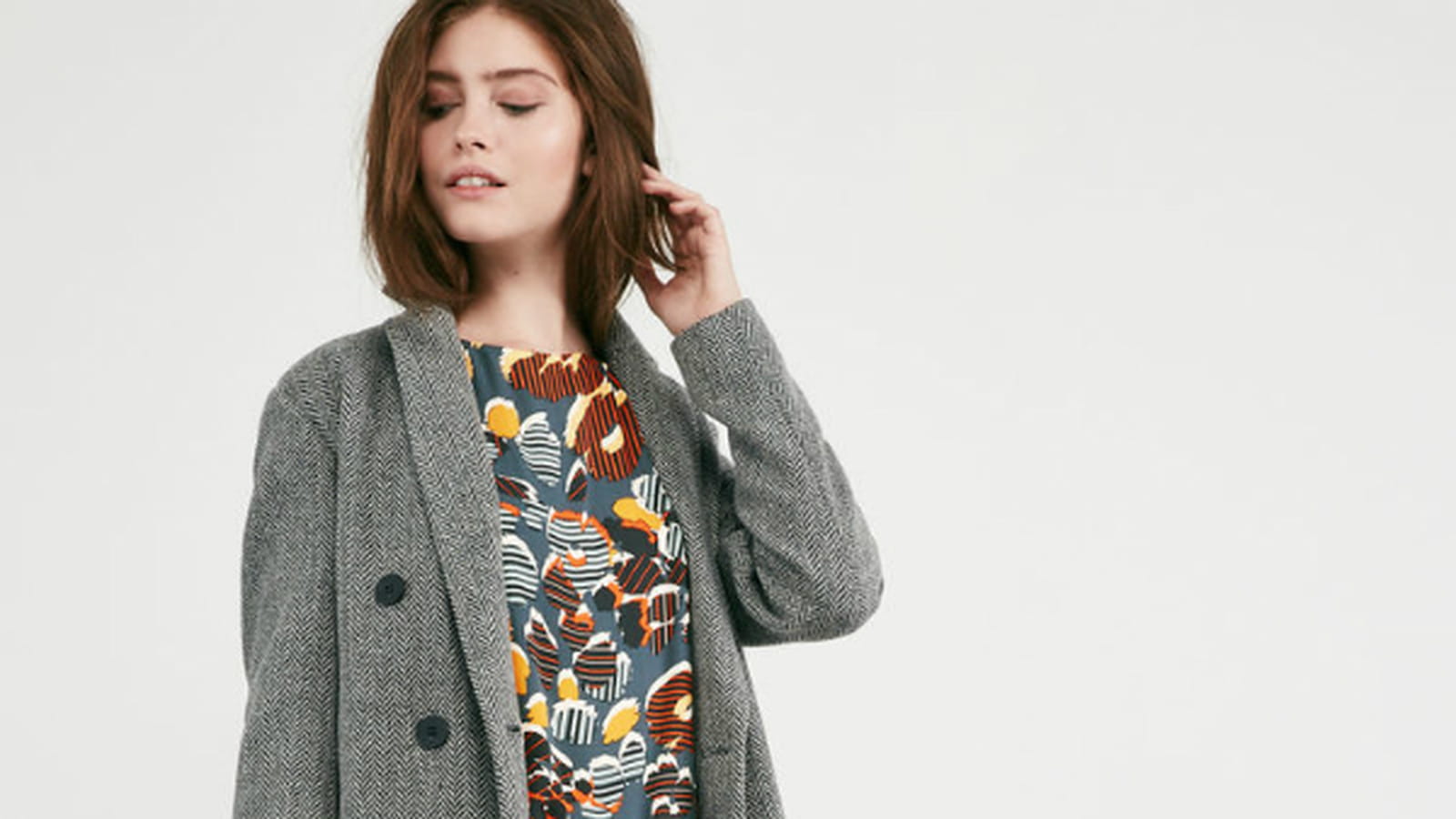 Manteau à chevrons 