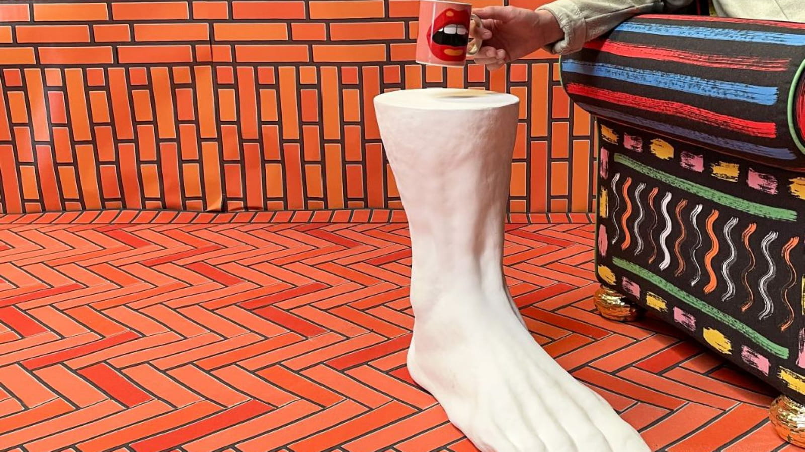 Pied comme table