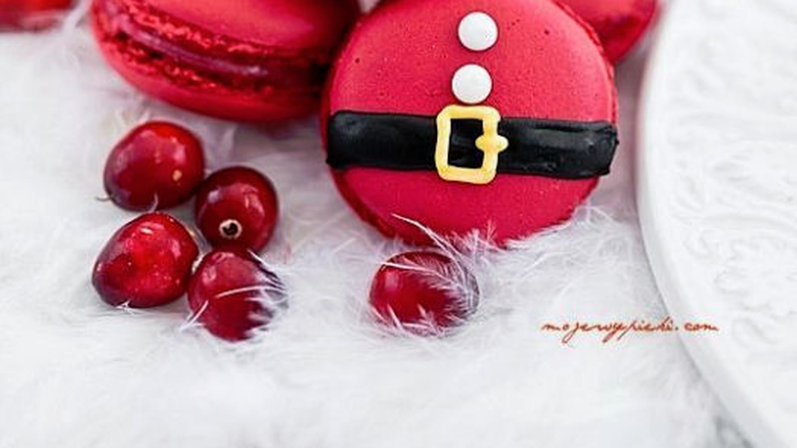 Tout rond, le macaron Père Noël