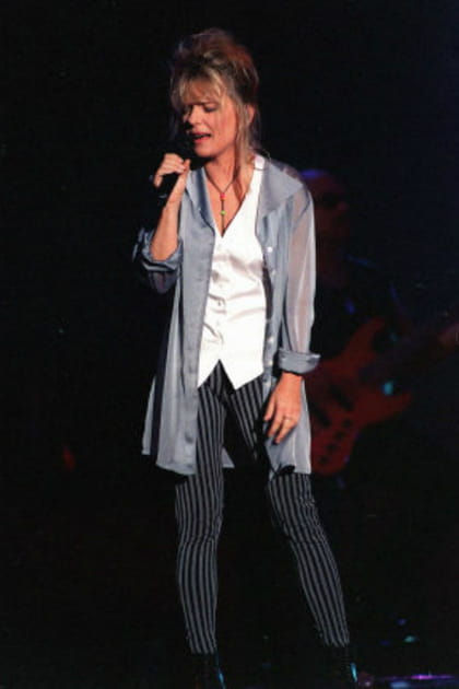 France Gall en pantalon à rayures