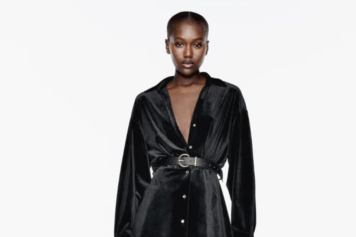 Robe Chemisier Zara Noir - Taille 36 - Style élégant Et Festif, Coupe Ajustée