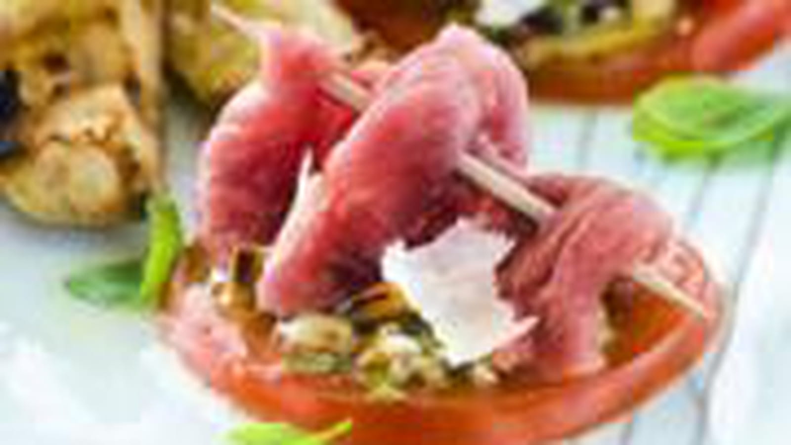 Duo de carpaccio d'agneau