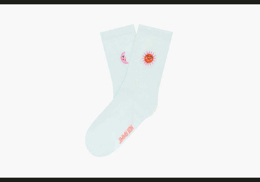 Chaussettes pastel "Sun and Moon" de Jimmy Lion