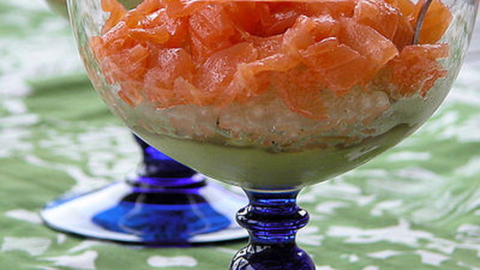 Perles du Japon au saumon fumé et guacamole