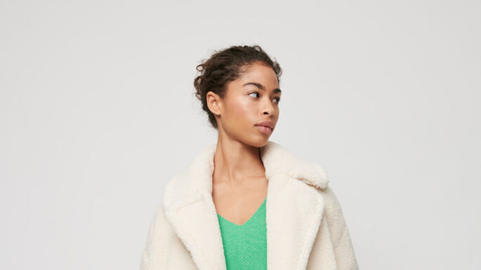 Manteau en fausse fourrure Maje
