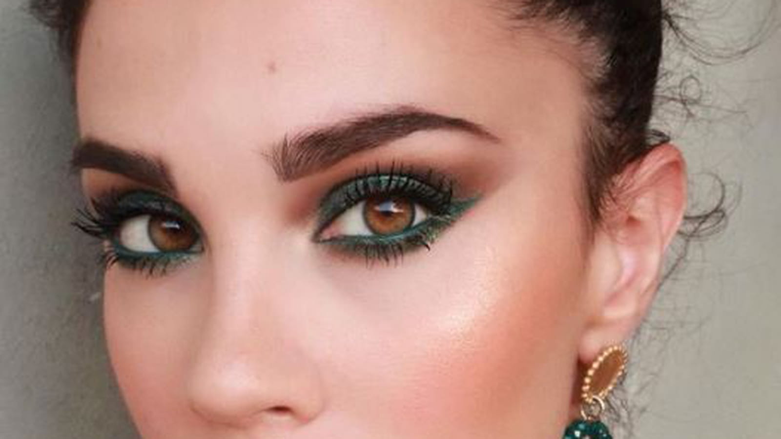 Le smoky-eyes vert