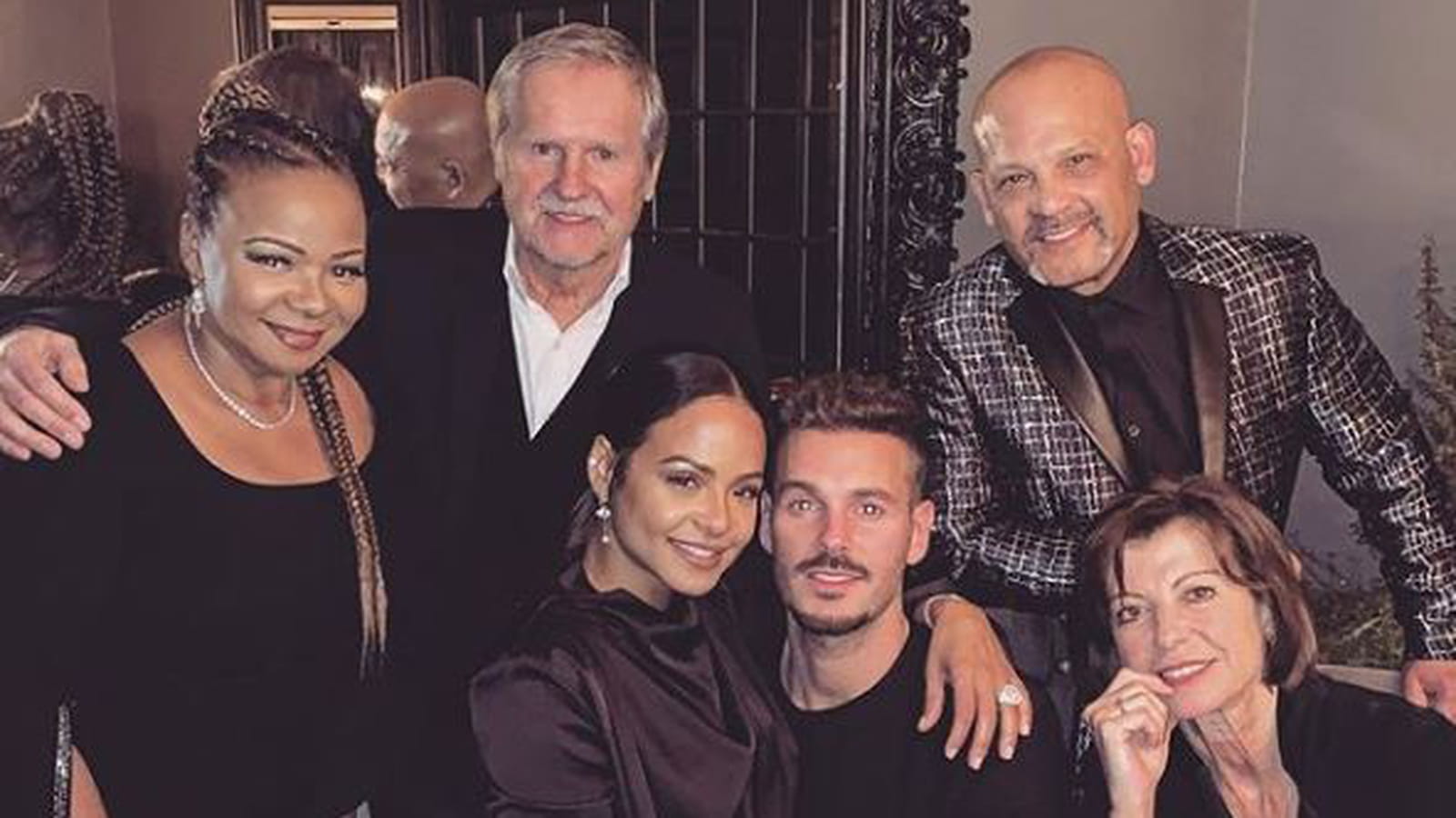 Christina Milian, M. Pokora et leurs parents