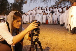 marie pendant la procession à aksoum.