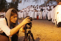 marie pendant la procession à aksoum. 