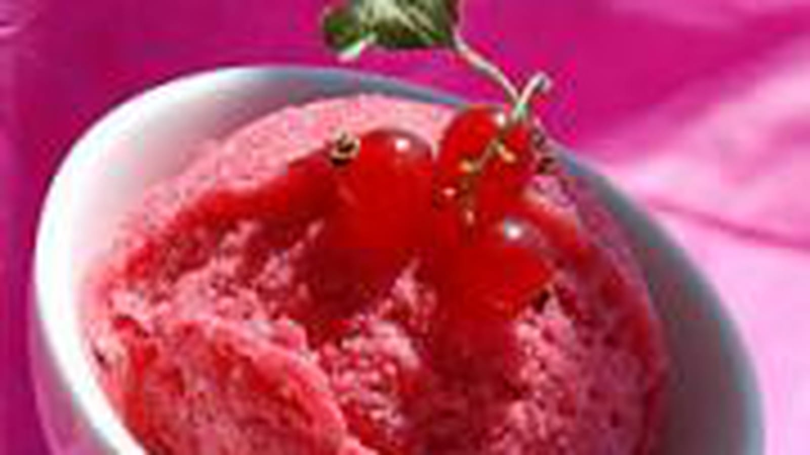 Sorbet aux groseilles