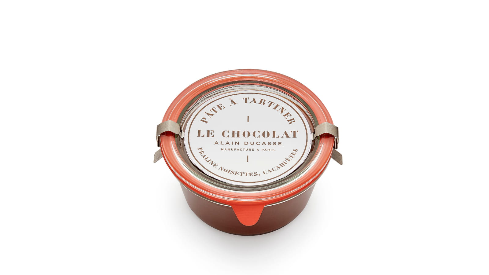 Pâte à tartiner praliné, noisettes et cacahuètes du Chocolat Alain Ducasse 