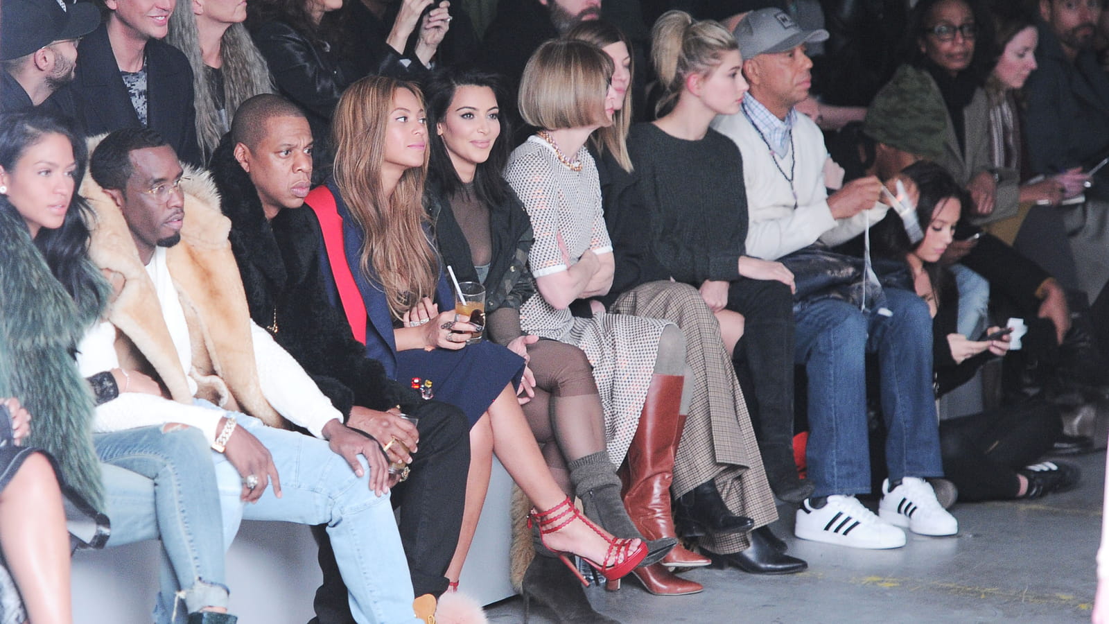 Cassie, P.Diddy, Jay-Z, Beyoncé, Kim Kardashian et Anna Wintour