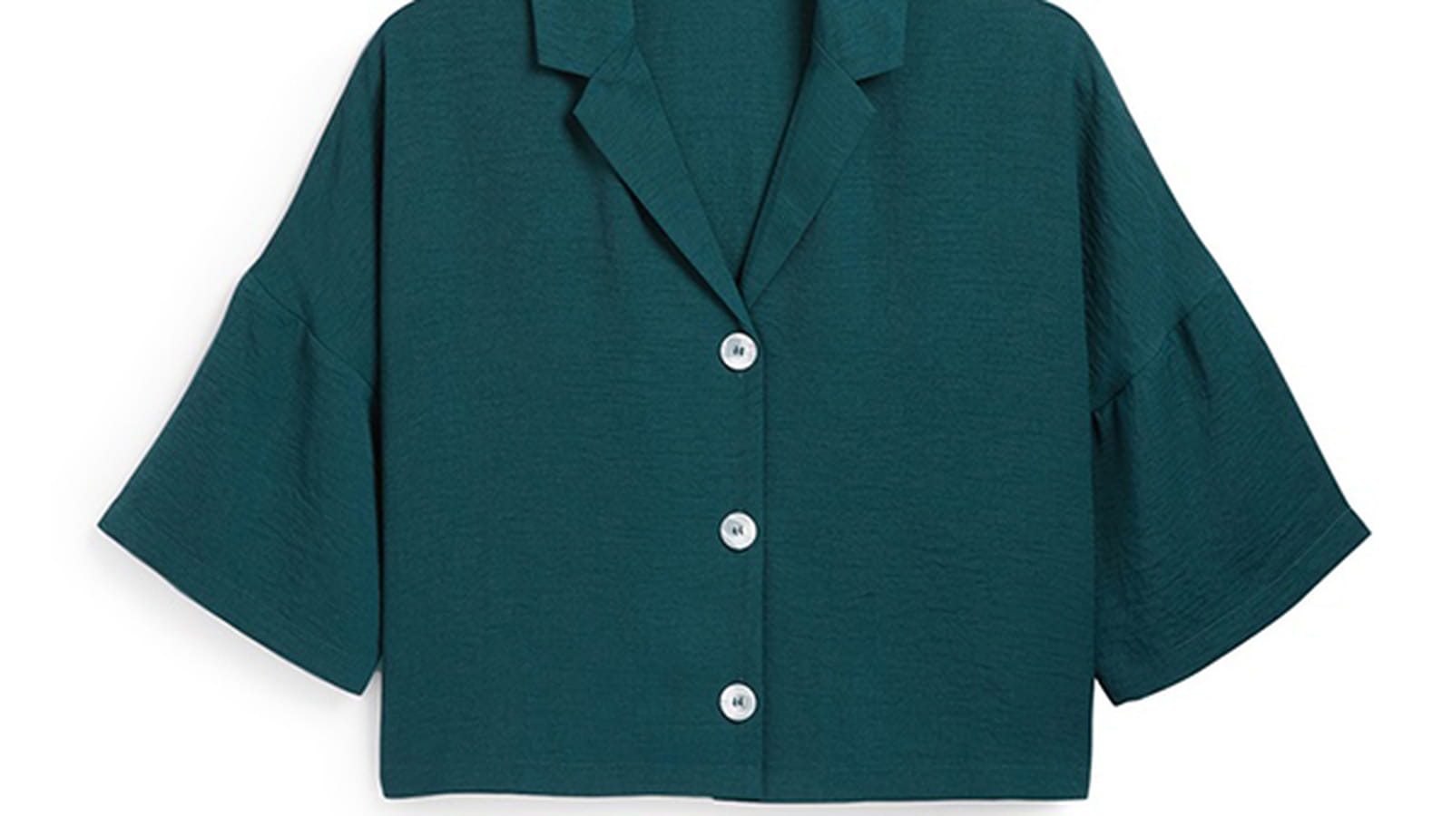 Chemise courte verte 