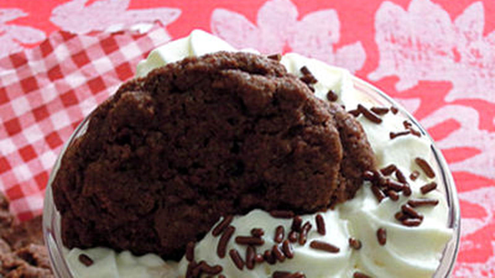 Milk-shake vanille et cookies au chocolat