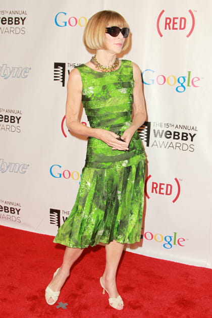 Ana Wintour et sa tenue tapis rouge