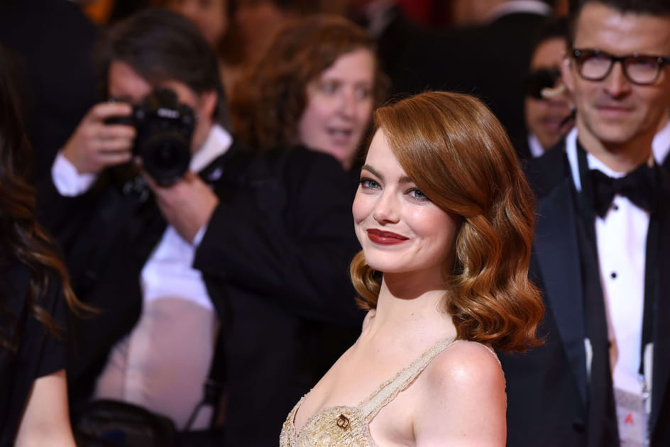 Le carr&eacute; r&eacute;tro d'Emma Stone