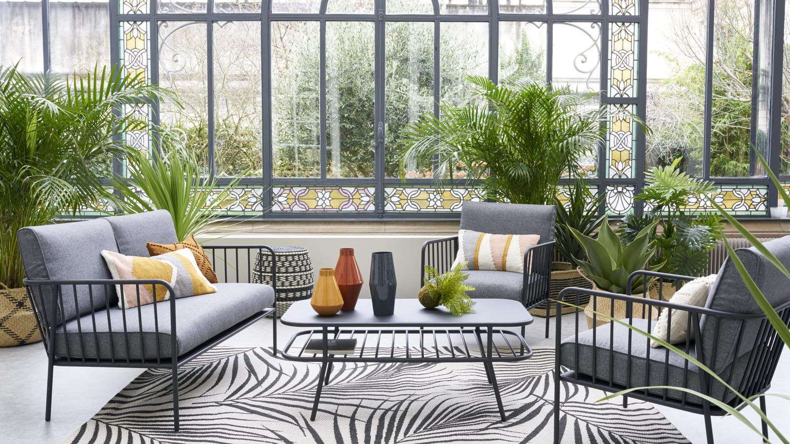 Salon de jardin en métal 