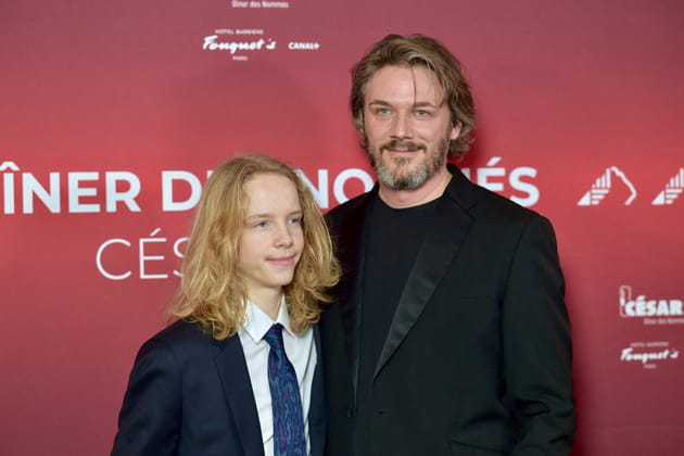 Aliocha Reinert au d&icirc;ner des nomm&eacute;s des C&eacute;sar au Fouquet's