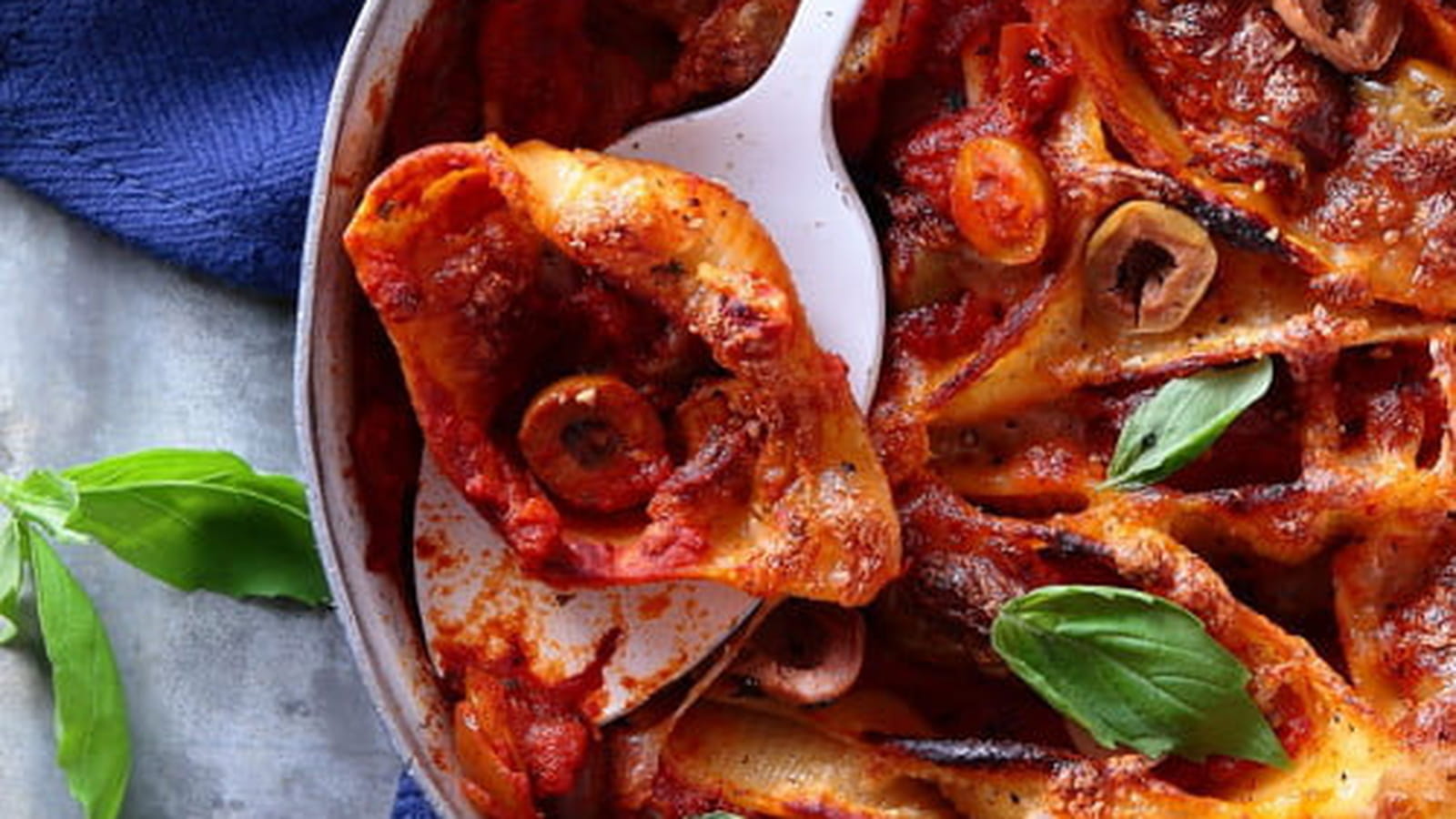Gratin de conchiglioni à la provençale