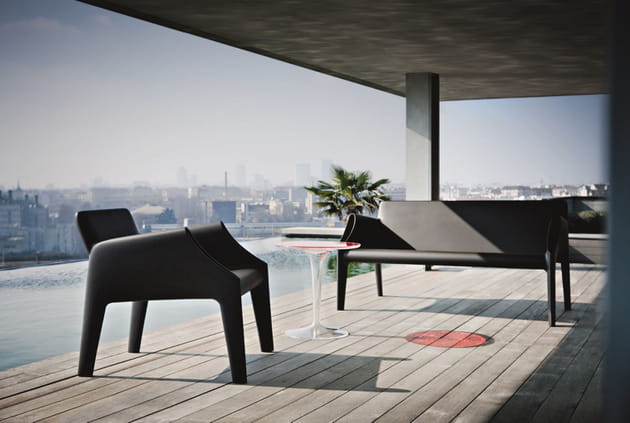 Canapé/fauteuil Magic Hole et table Tip Top par Philippe Starck avec Eugeni Quitllet pour Kartell