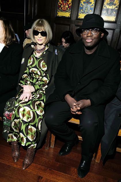 Anna Wintour et Edward Enninful au défilé Simone Rocha