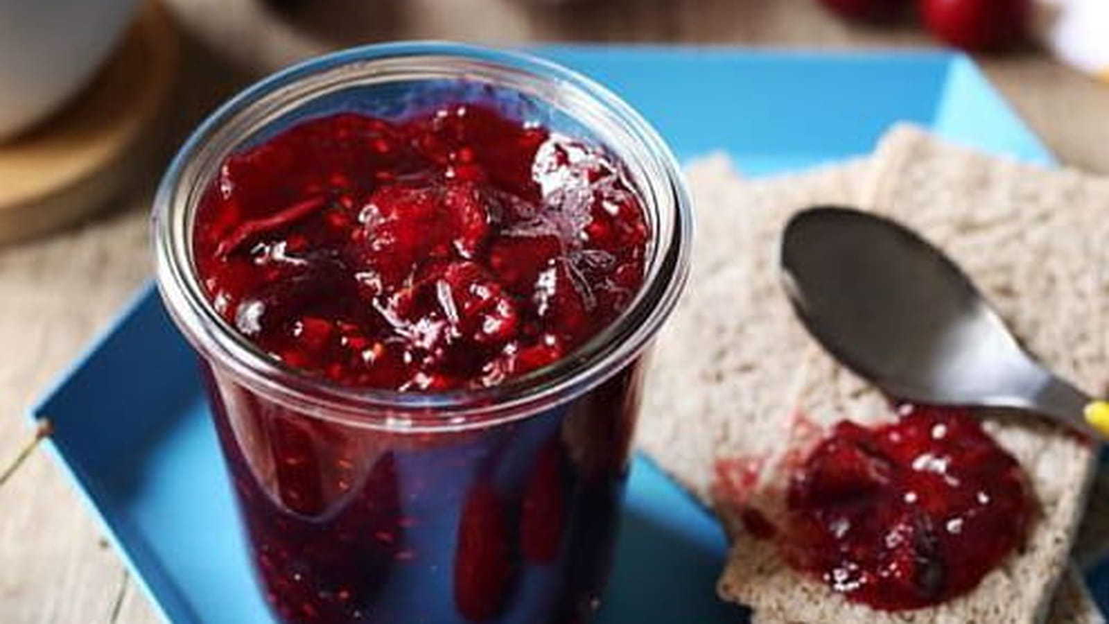 Confiture framboises et cerises