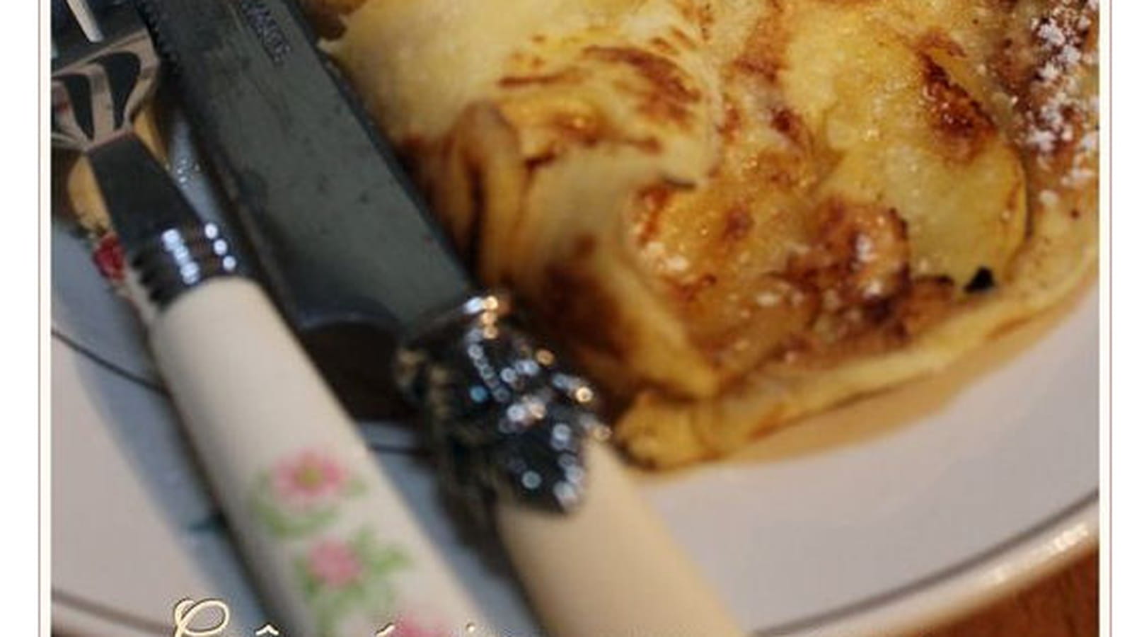 Crêpe épaisse aux pommes 