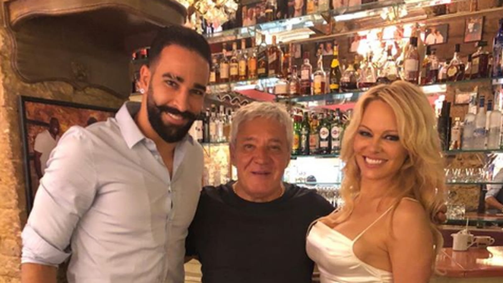 Adil Rami et Pamela Anderson