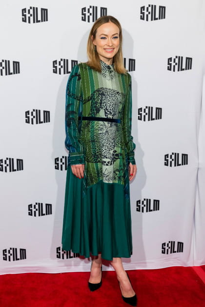 FLOP&nbsp;: Olivia Wilde en robe pliss&eacute;e imprim&eacute;e