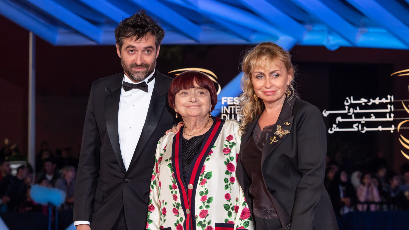 Agnès Varda, Mathieu Demy et Rosalie Varda