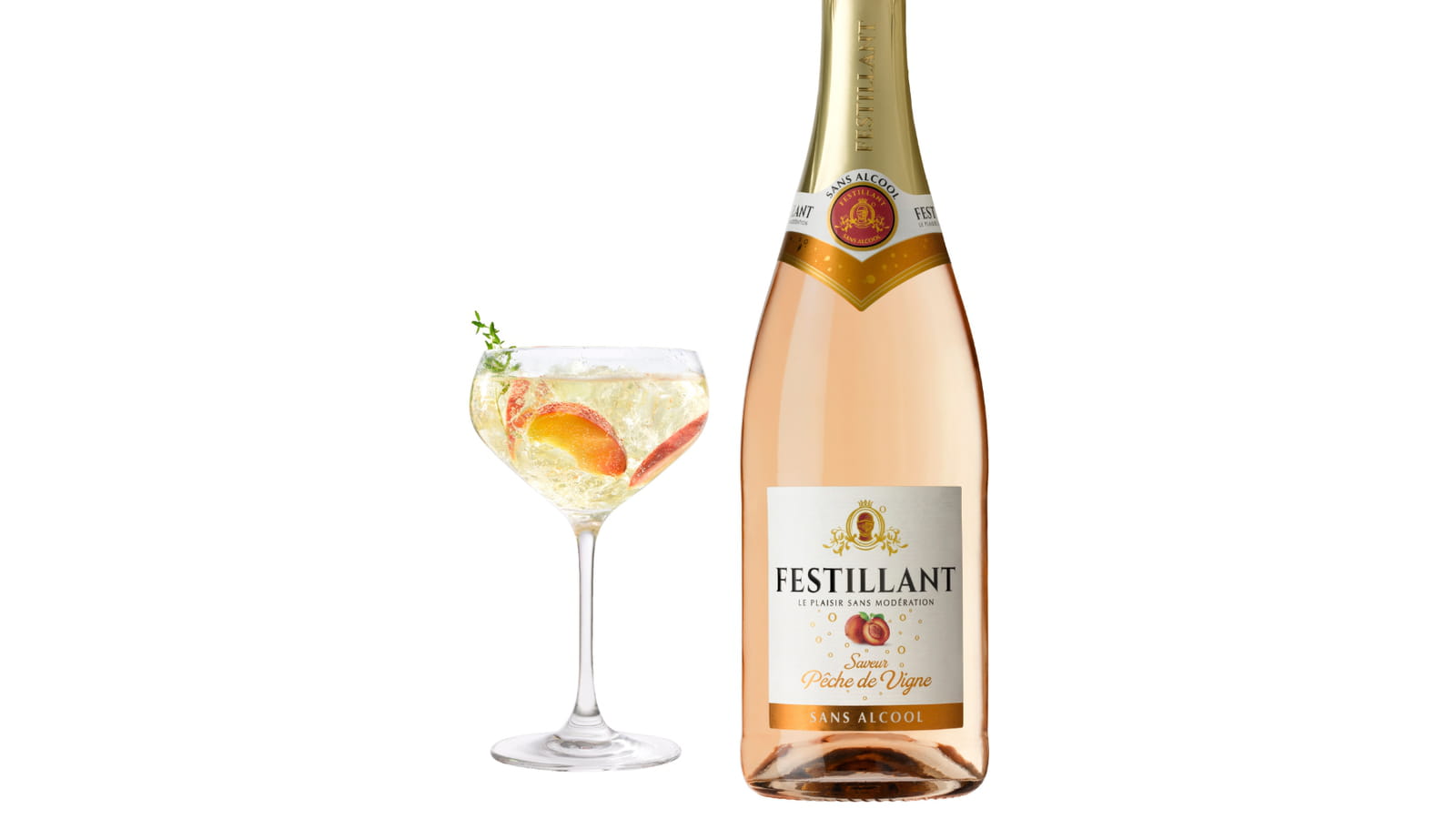 Le mocktail FestiTonic à la pêche de vigne par Festillant