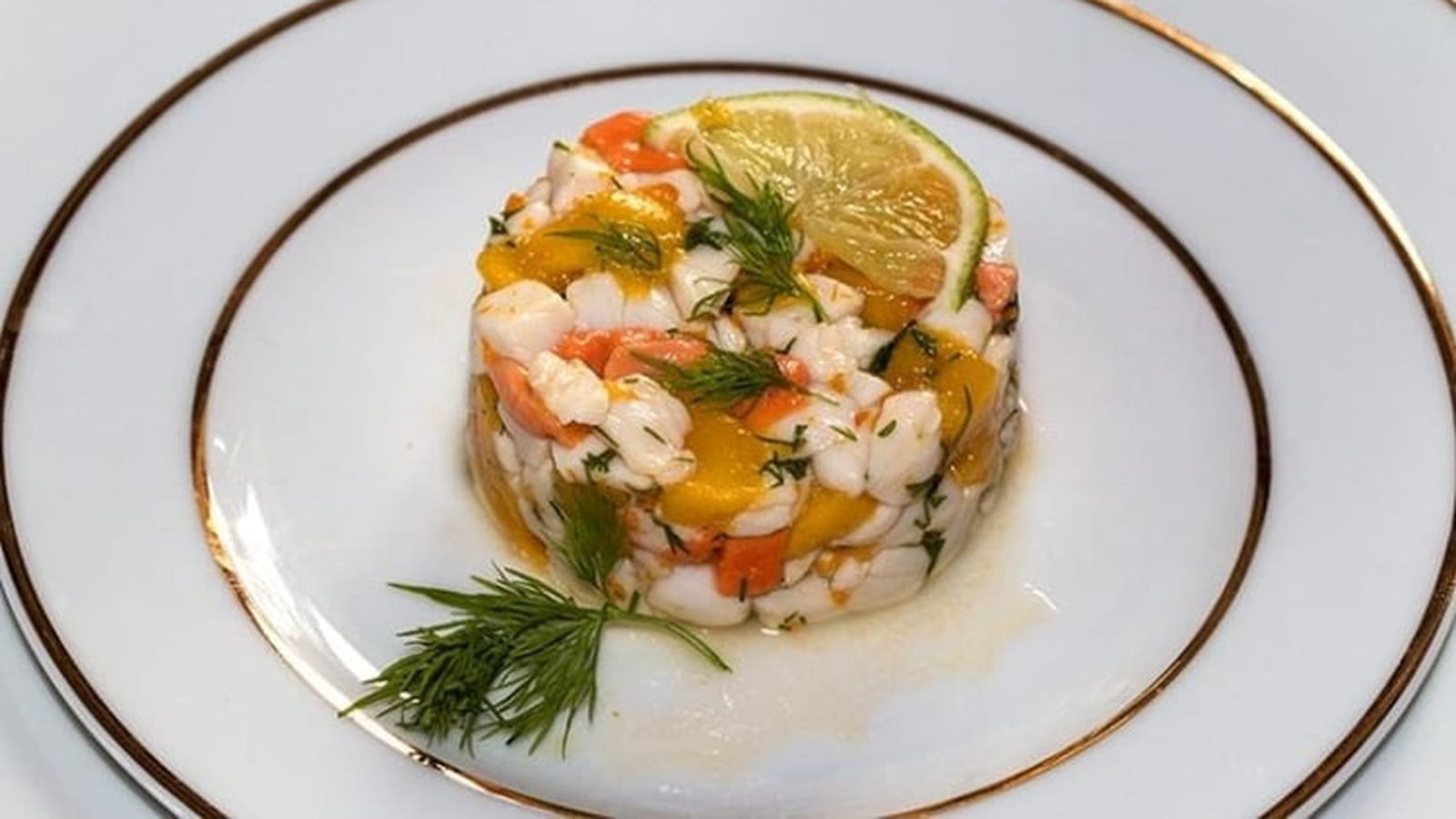 Tartare de St-Jacques et mangue à l’huile d’Argan