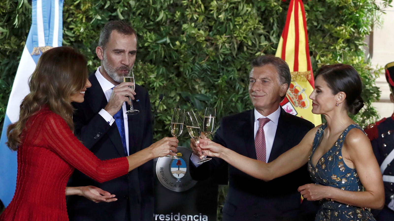Letizia et Felipe d'Espagne, Mauricio Macri et Juliana Awada